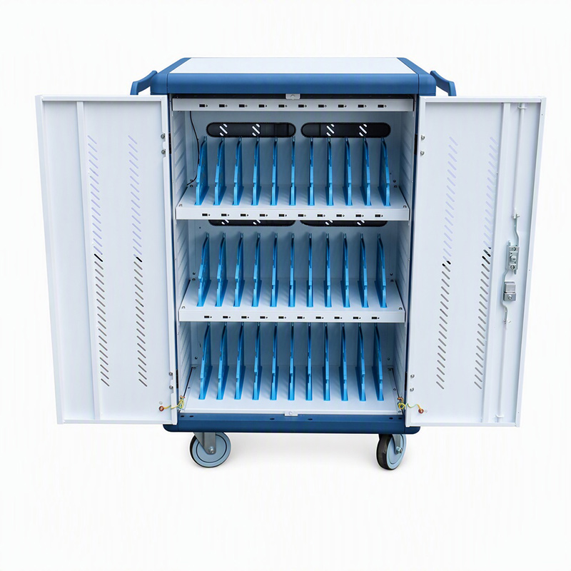 AD Aluminum alloy Series 30 way AC /USB A charging notebook charging cart