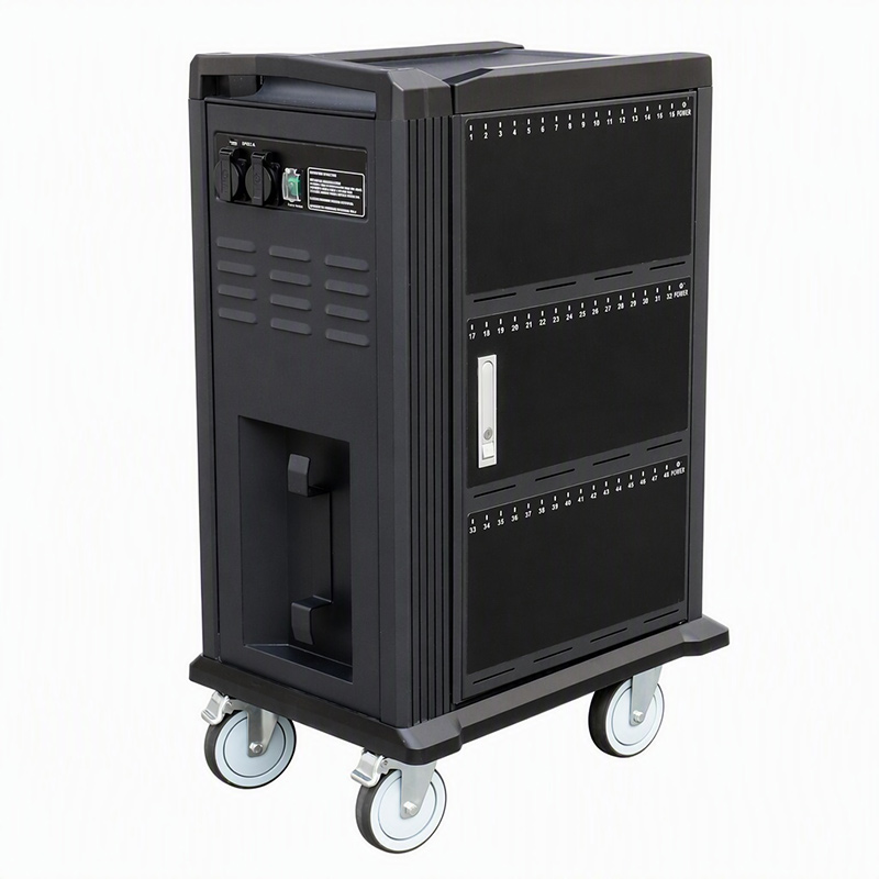 img of B Series 48-Slot MacBook Charging Cart with Wheels Lockable