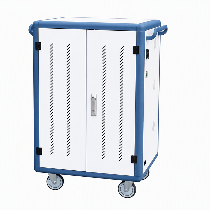 img of 36 way Laptop Storage and Charging Cart with Drawers
