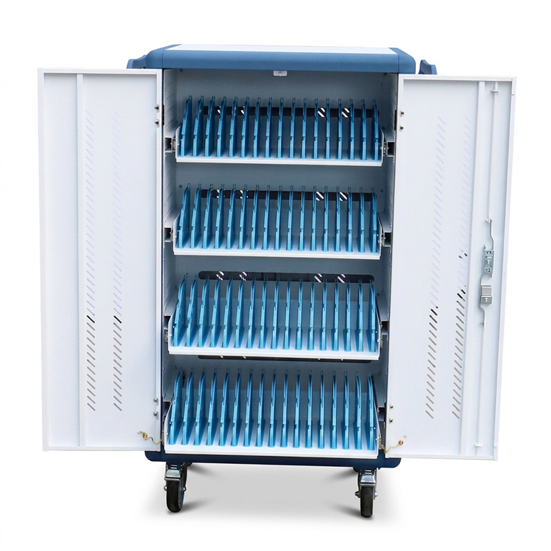 AD Aluminum alloy Series 64 way AC charging charging cart with Drawer
