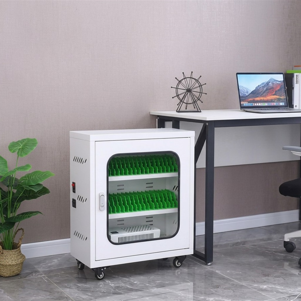 40-Slot Dual-Tier Wide-Body mobile phone lockers with chargers