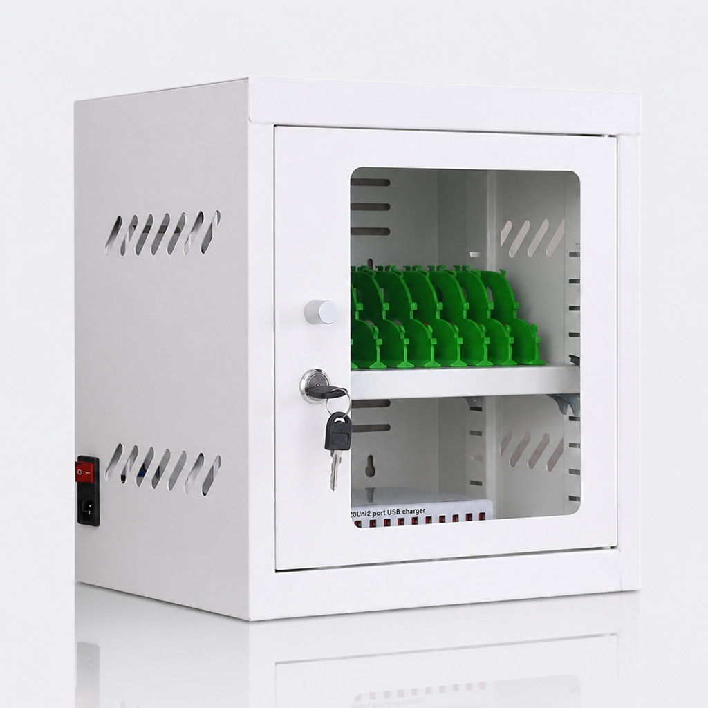 img of 12-Slot Desktop lockable cell phone charging station