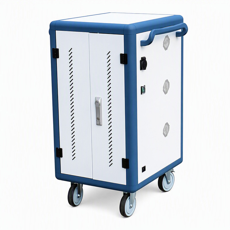 img of 30 way AC Laptop Charging Trolley for Schools with Wheels