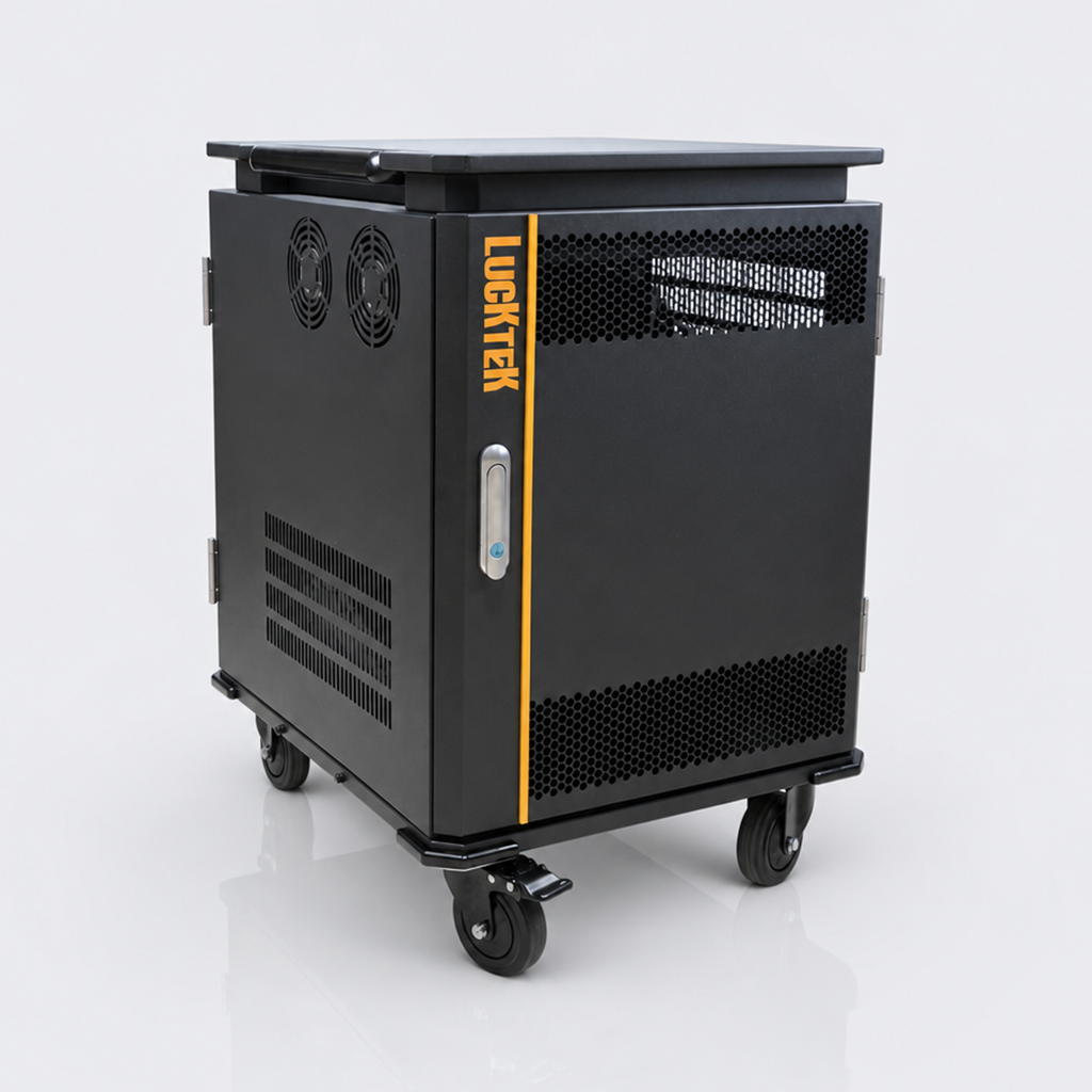 img of 20-Slot Type-C 65W Charging Cart on Wheels with Power Strip