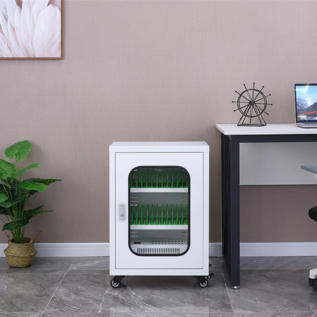 30-Slot Dual-Tier cell charging lockers