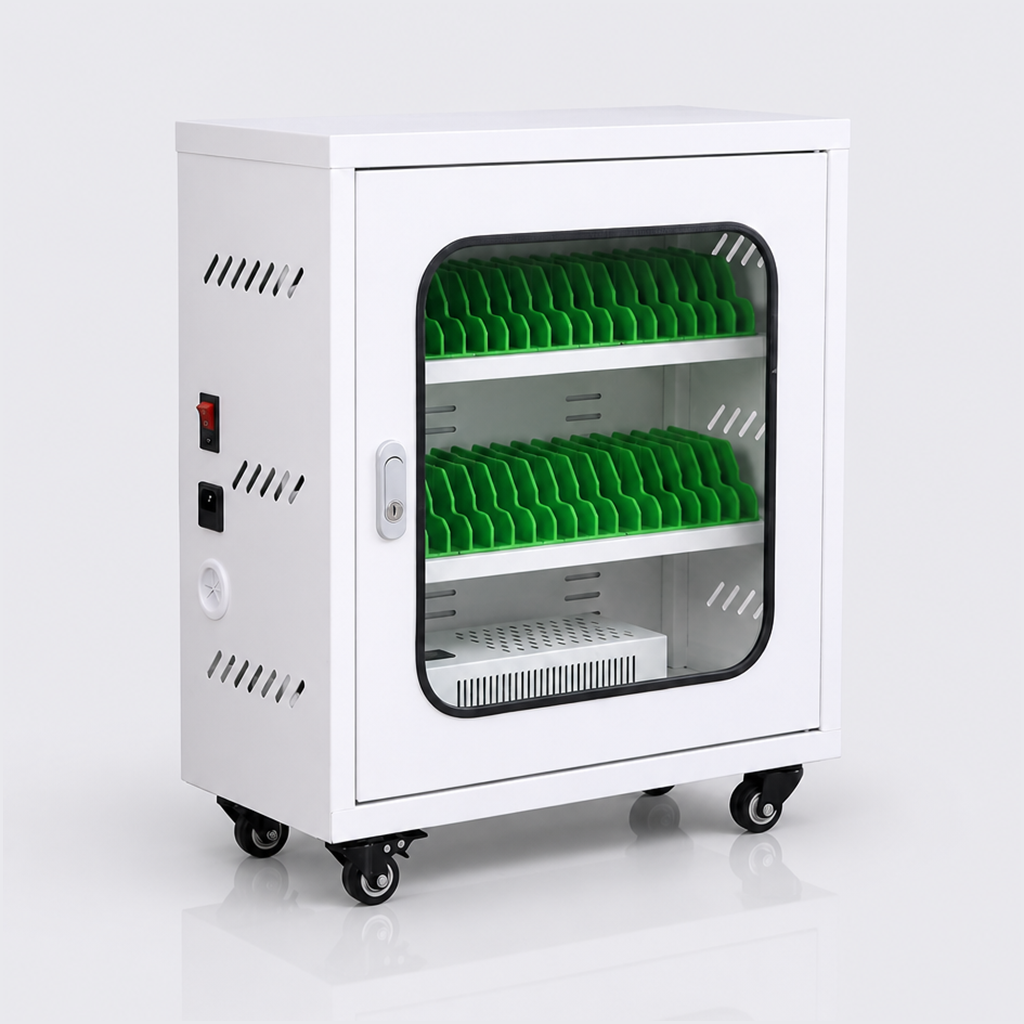 img of 40-Slot Dual-Tier Wide-Body mobile phone lockers with chargers