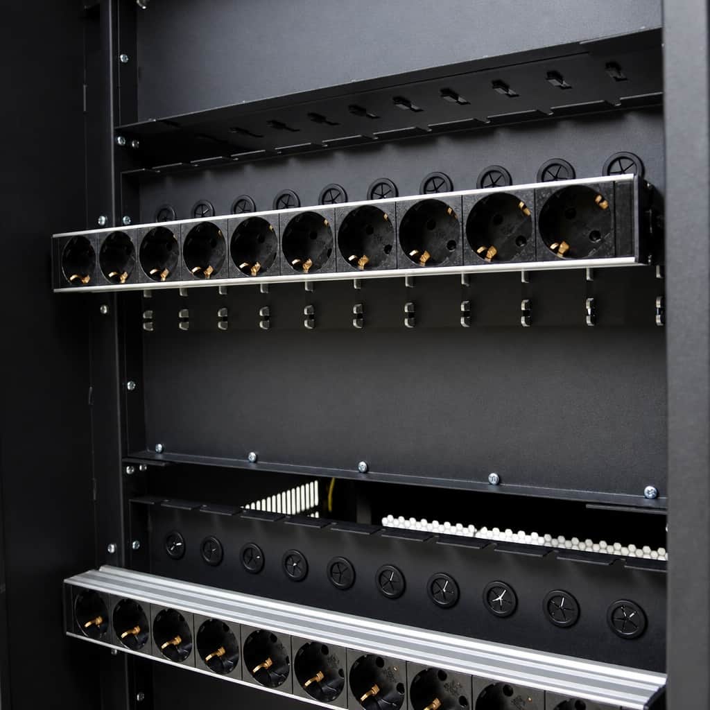 AC direct charging modules for 3-zone charging trolley with storage