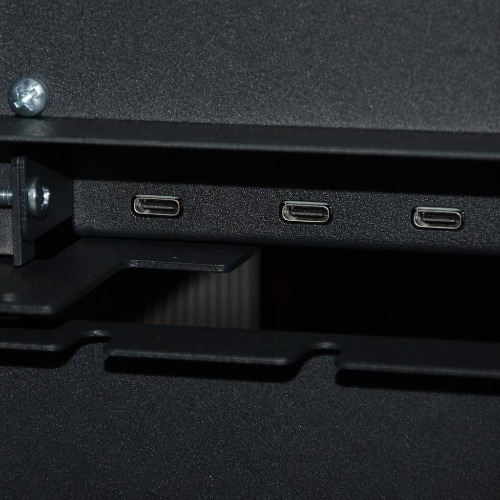 Type-C fast charging ports with power strip for 65W Type-C charging cart